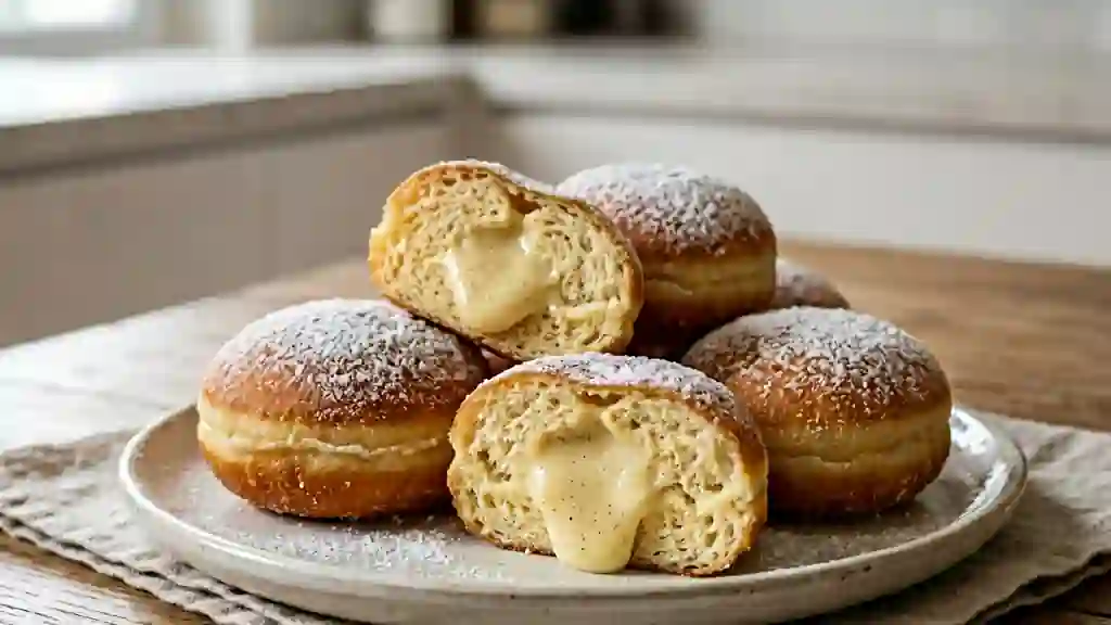 Bombolonis ultra-moelleux au cœur vanille - Photo de présentation