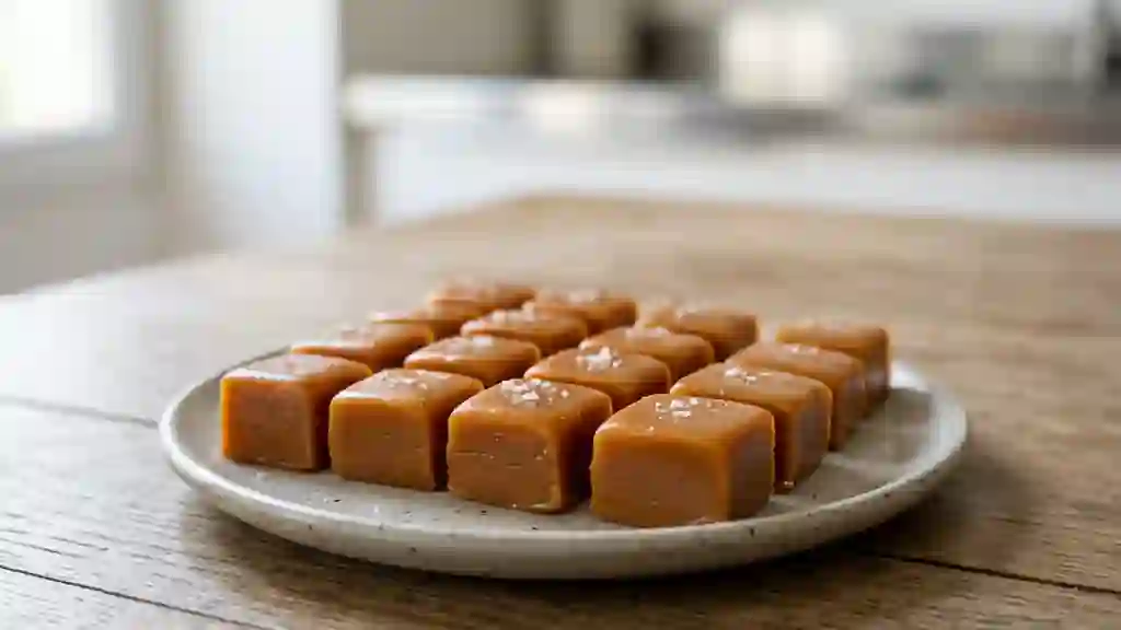 Caramels tendres au beurre salé et vanille - Photo de présentation