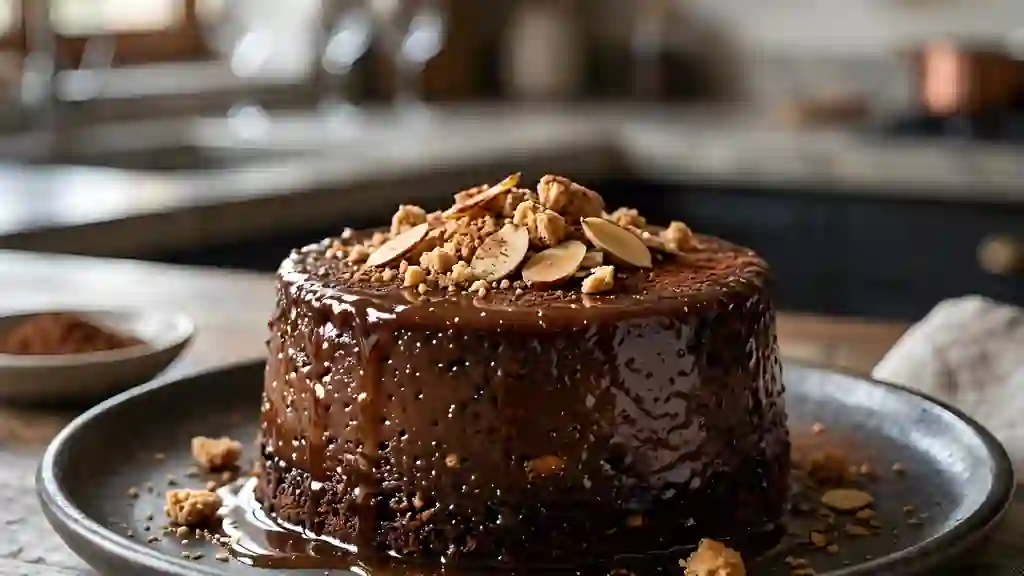 Bonet Fondant au Cacao et Amaretti - Photo de présentation