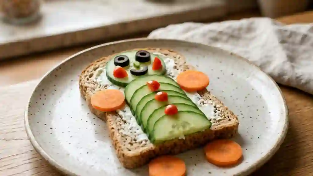 Bonhomme craquant fromage et légumes frais - Photo de présentation
