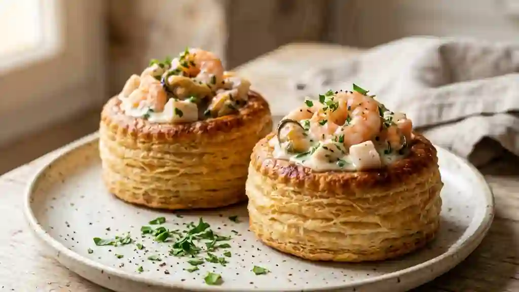Bouchées de la mer crémeuses et croustillantes - Photo de présentation