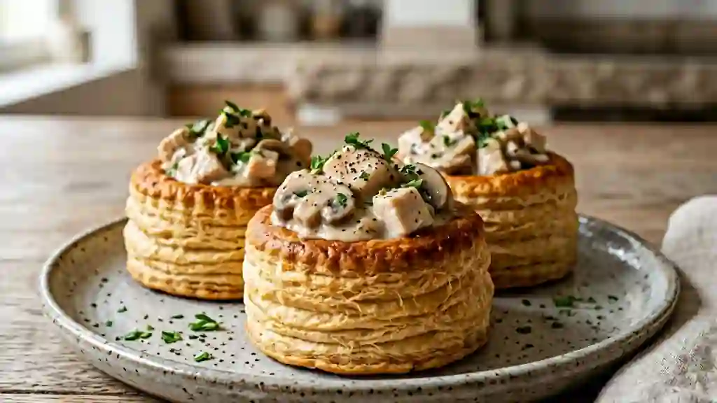 Bouchées à la reine fondantes et croustillantes - Photo de présentation