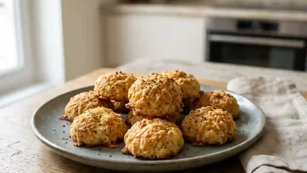 Bouchées croustillantes au parmesan et herbes - Photo de présentation