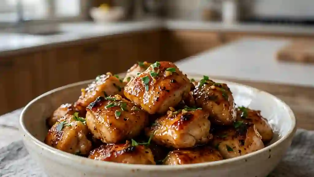 Poulet rôti laqué au miel et paprika - Photo de présentation
