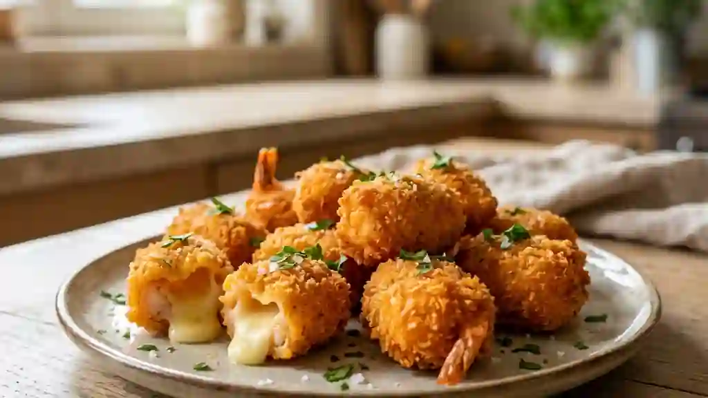 Croustillant de scampi au cœur fondant mozzarella - Photo de présentation
