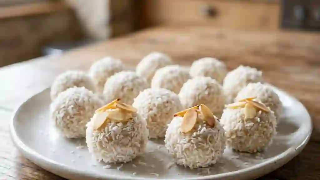 Billes de Coco au Cœur Noisette Grillée - Photo de présentation