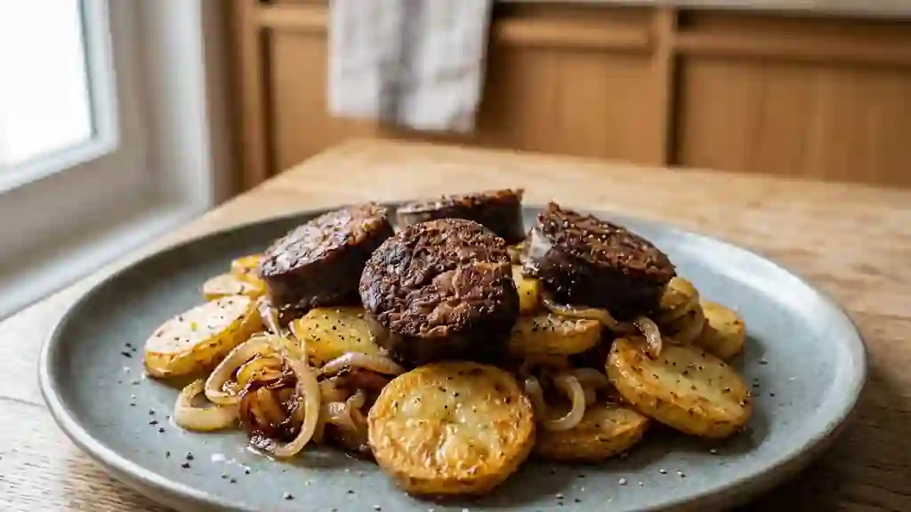 Boudin de Lefgot Poêlé et Pommes Fondantes - Photo de présentation