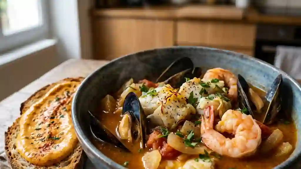 Bouillabaisse Express au Safran et Rouille - Photo de présentation