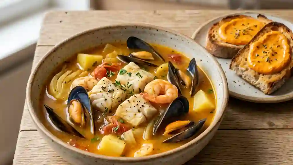 Bouillabaisse de la mer au safran - Photo de présentation