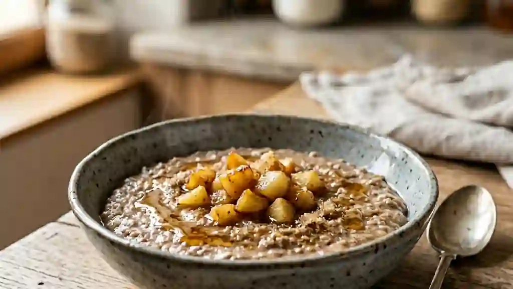 Bouillie de sarrasin onctueuse au beurre - Photo de présentation