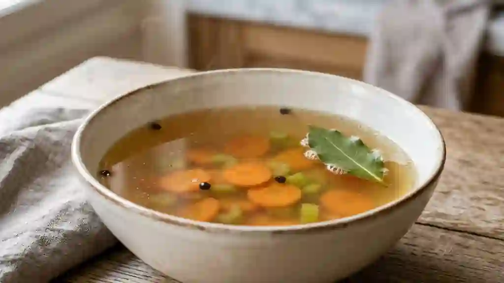Bouillon de légumes cristallin - Photo de présentation
