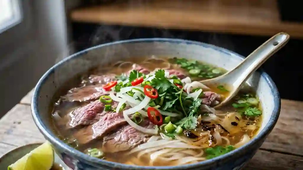 Bouillon Pho Parfumé au Bœuf et Épices - Photo de présentation