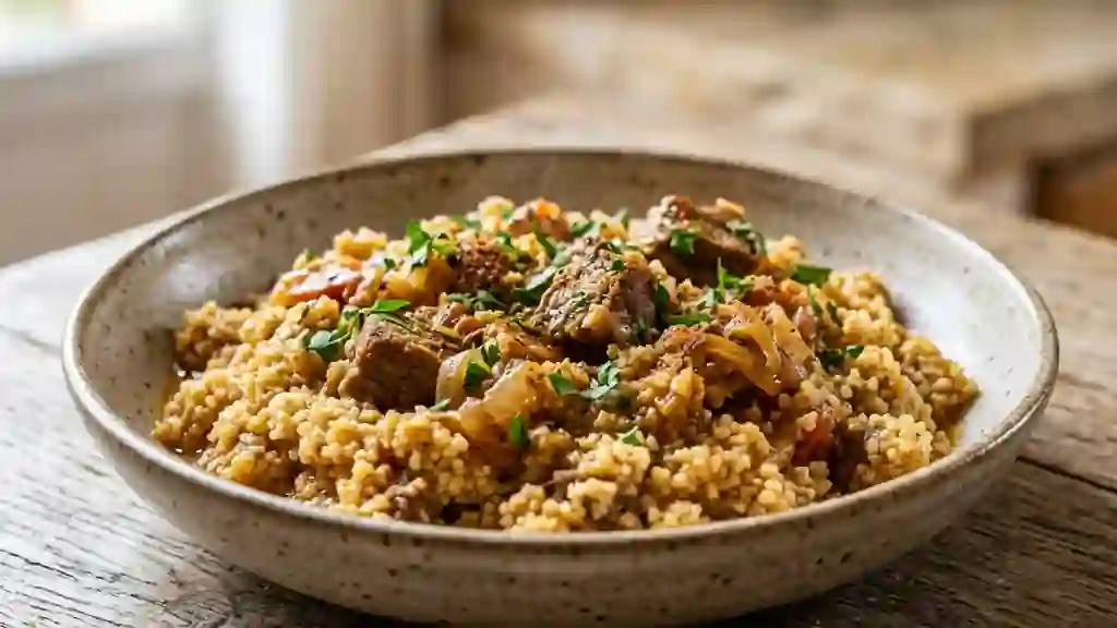 Bouligou fondant à l’agneau et cumin - Photo de présentation