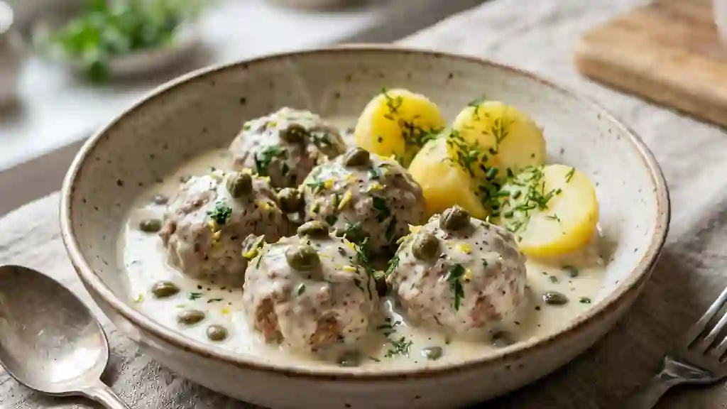 Boulettes de Veau Fondantes Sauce Câpres - Photo de présentation
