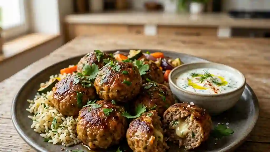 Boulettes de bœuf épicées et juteuses - Photo de présentation