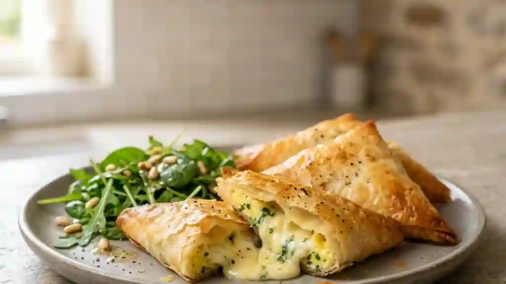 Bricks au chèvre croustillantes et fondantes - Photo de présentation