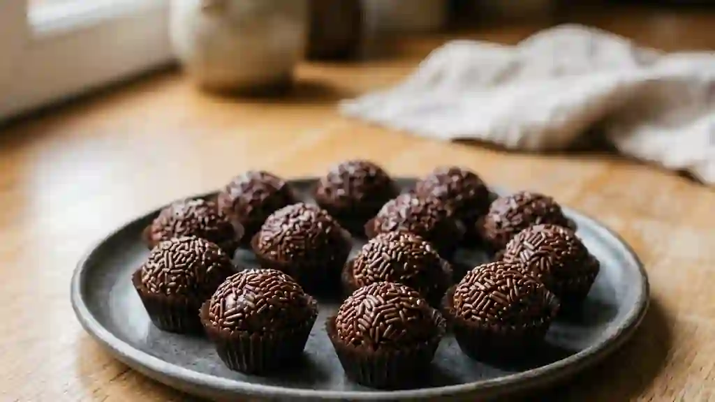 Brigadeiros Fondants au Chocolat - Photo de présentation