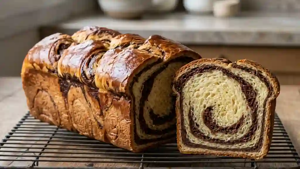 Brioche marbrée ultra-moelleuse et cacaotée - Photo de présentation