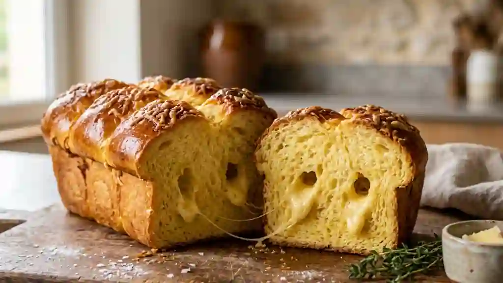 Brioche filante au Comté et Emmental - Photo de présentation