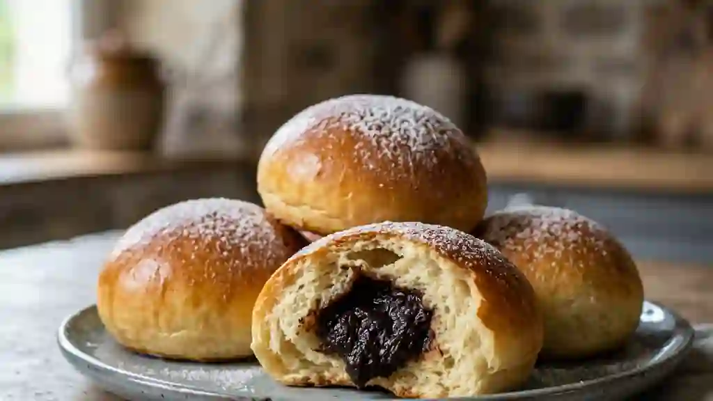 Petits pains briochés au cœur de pruneaux - Photo de présentation