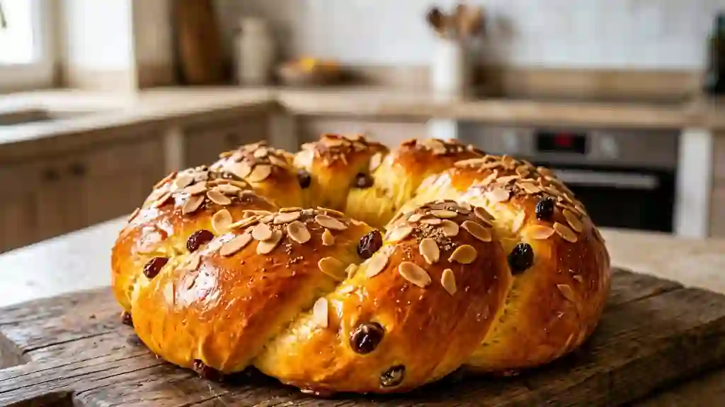 Brioche Fondante Raisins, Amandes et Cardamome - Photo de présentation
