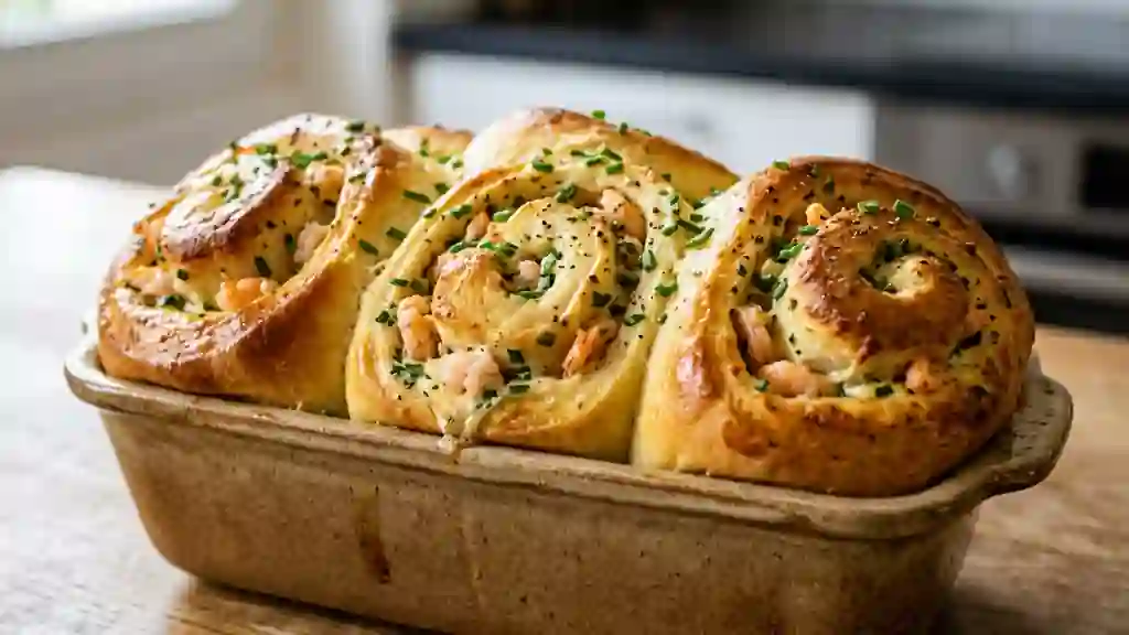 Brioches Moelleuses Crevettes & Ciboulette - Photo de présentation