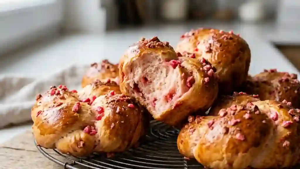 Brioche Moelleuse aux Pralines Roses Craquantes - Photo de présentation