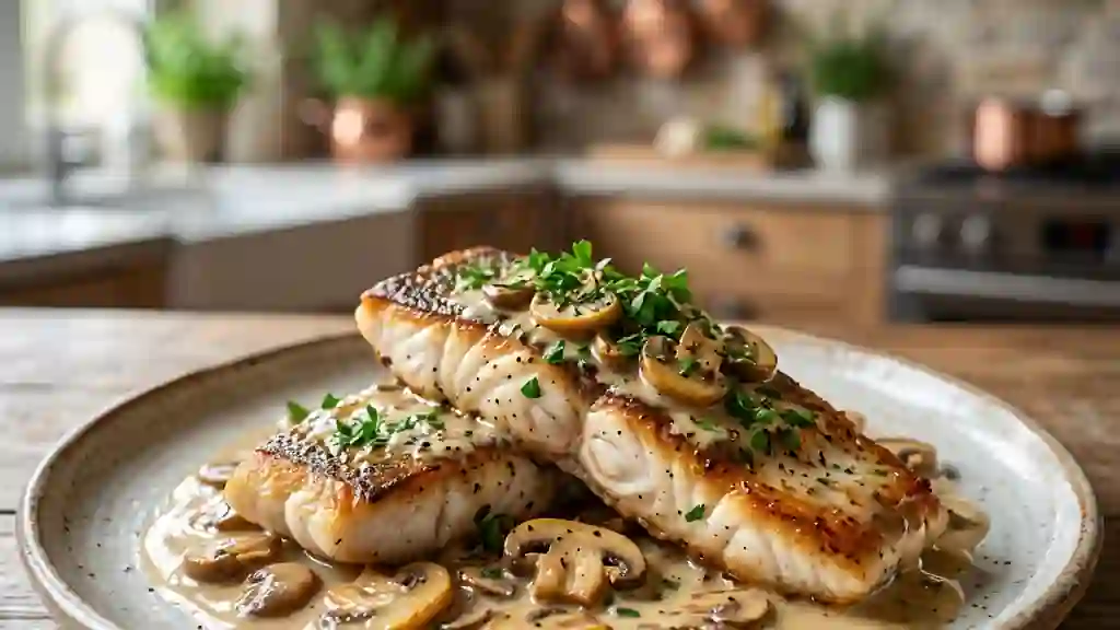 Brochet fondant à la crème et au vin blanc - Photo de présentation