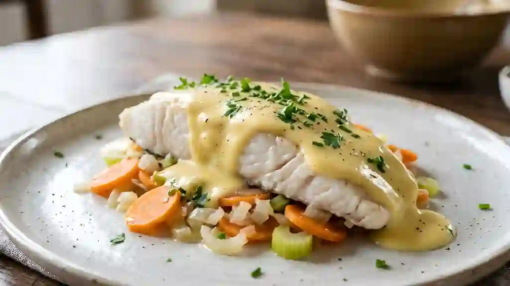 Brochet fondant, émulsion nantaise au citron - Photo de présentation