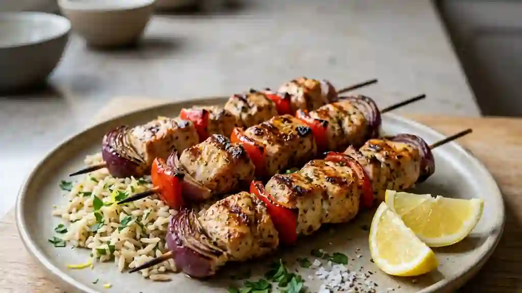 Brochettes de dinde fondantes au paprika - Photo de présentation