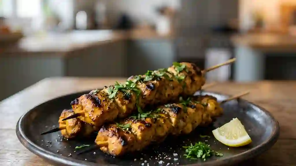 Brochettes de Poulet Fondantes au Curry - Photo de présentation