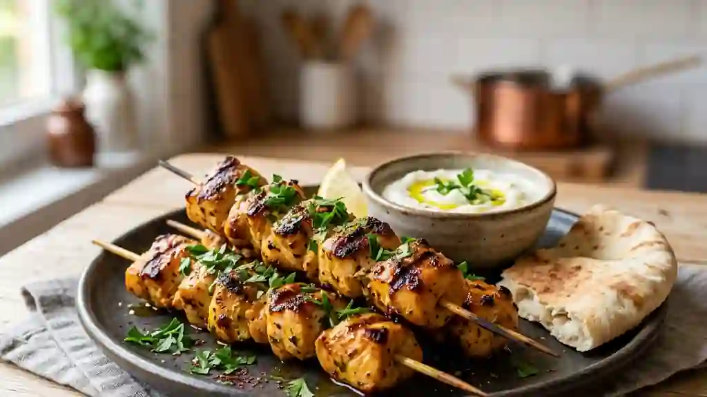 Brochettes de Poulet Fondantes au Yaourt - Photo de présentation