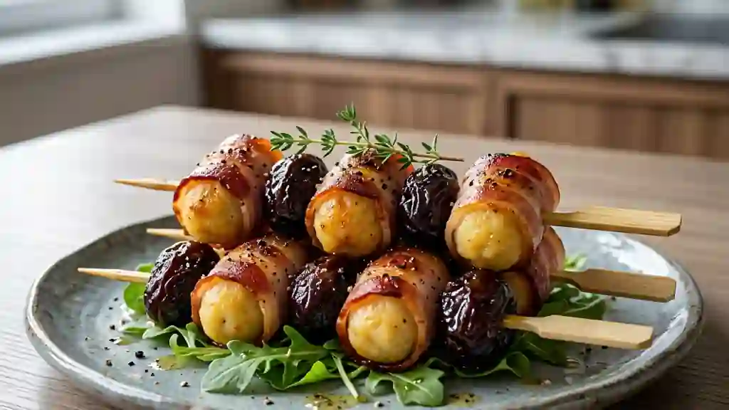 Quenelles Grillées au Lard et Pruneaux Fondants - Photo de présentation