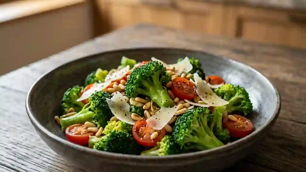 Brocolis Sautés à l'Ail et Parmesan Croquant - Photo de présentation