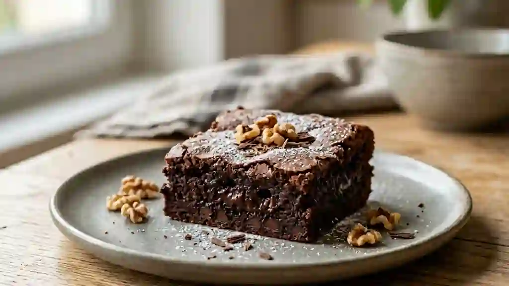 Brownie fondant au chocolat express - Photo de présentation