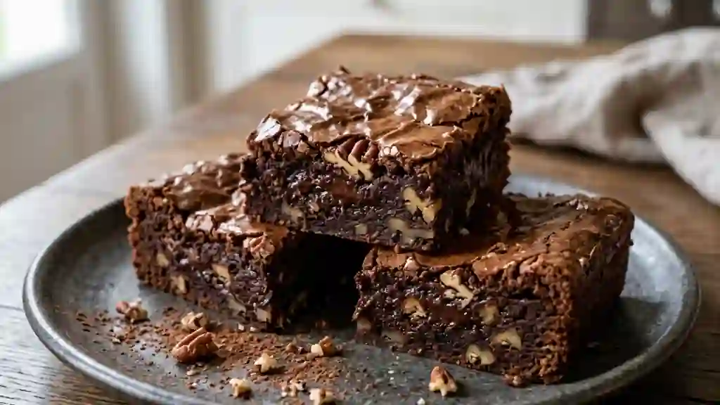 Brownie intense pécan et cœur fondant - Photo de présentation