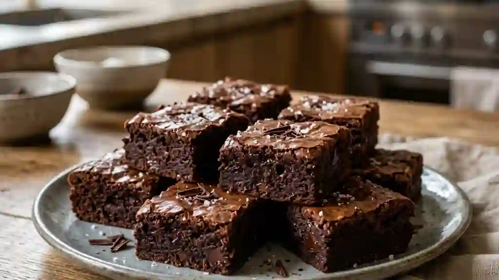 Brownies fondants au chocolat noir - Photo de présentation