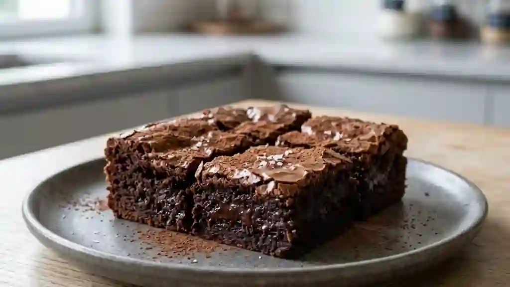 Brownies fondants au chocolat noir - Photo de présentation