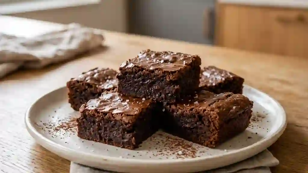 Brownie intense au chocolat, cœur fondant - Photo de présentation