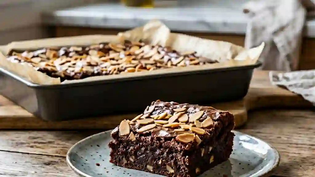 Brownie fondant intense aux amandes - Photo de présentation