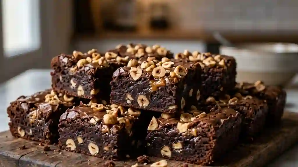 Brownie praliné : cœur fondant et éclats croquants - Photo de présentation