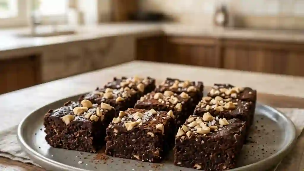 Brownies crus fondants cacao et dattes - Photo de présentation
