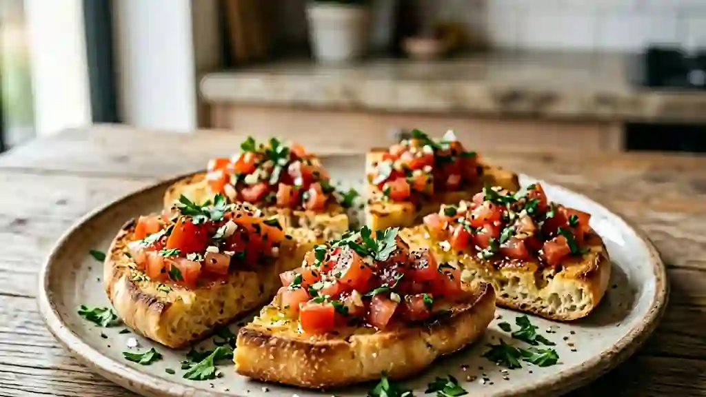 Brouchketta libanaise au pita croustillant - Photo de présentation