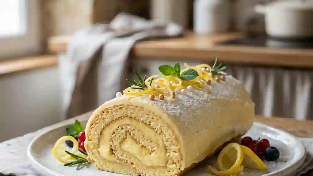 Bûche fondante au citron intense - Photo de présentation