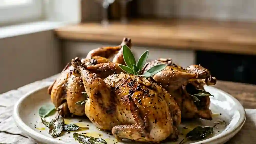 Cailles Grillées au Parfum de Sauge - Photo de présentation