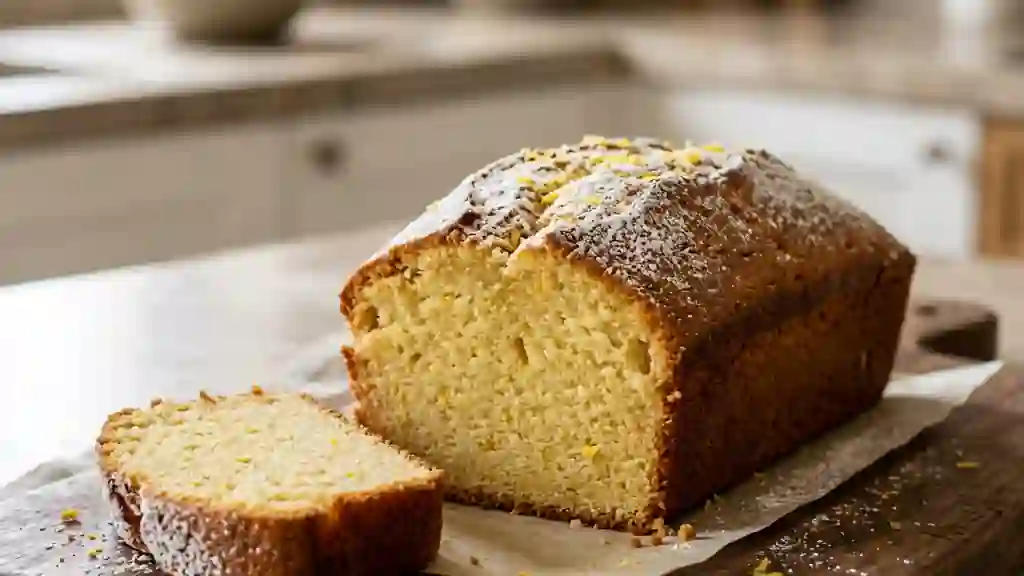 Cake Aérien au Vin Blanc et Citron - Photo de présentation
