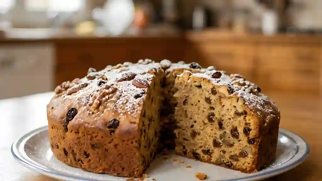 Cake de Noël Moelleux aux Épices et Noix - Photo de présentation