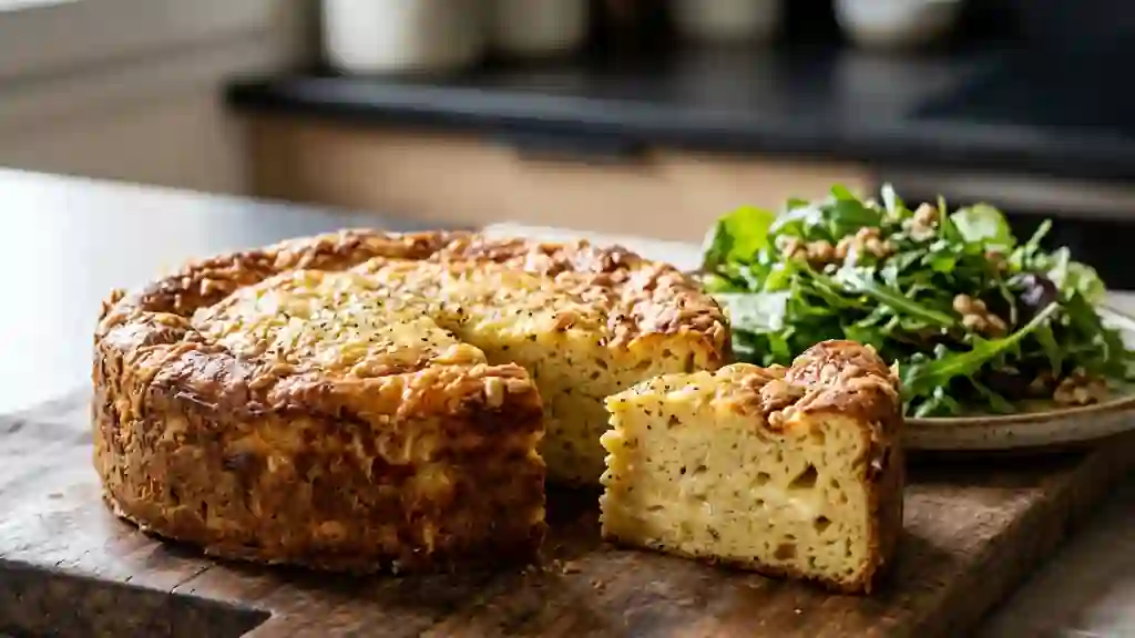 Cake-flan au Comté : cœur fondant et doré - Photo de présentation