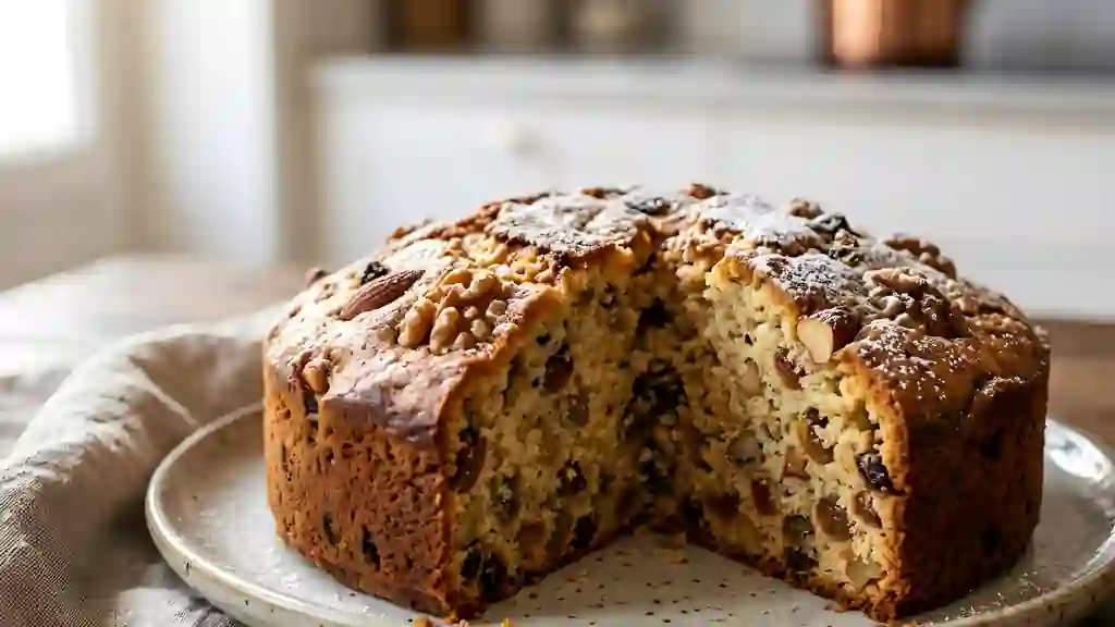 Cake Fondant aux Noix et Raisins de Tirose - Photo de présentation