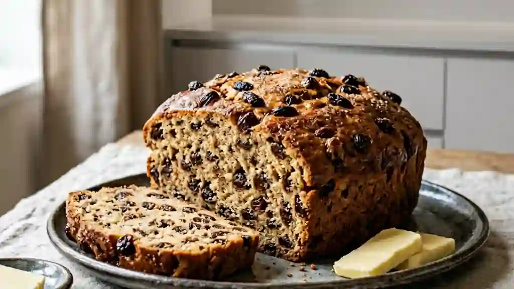 Barm Brack : cake irlandais moelleux au thé - Photo de présentation
